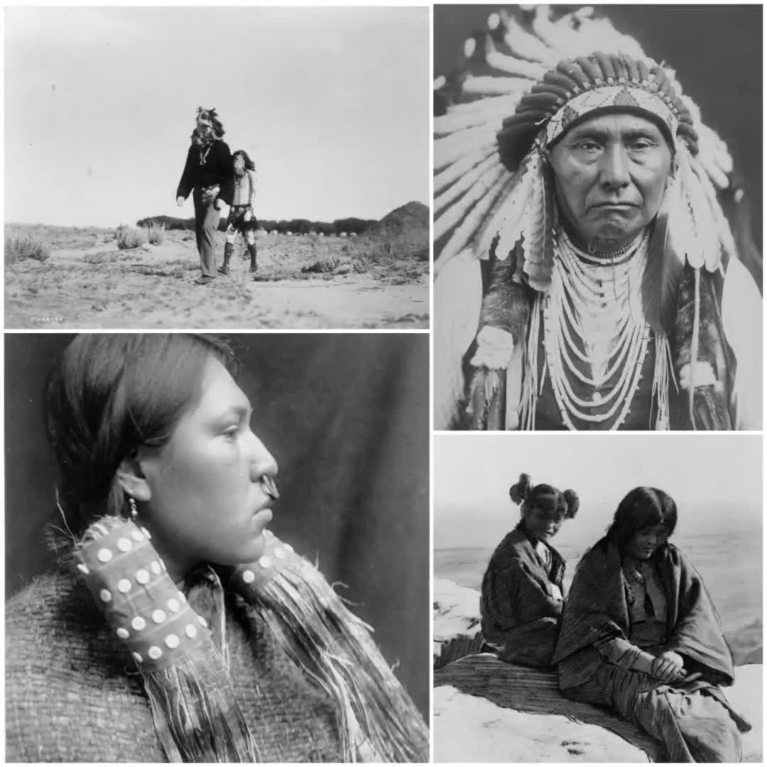 100枚のヴィンテージネイティブアメリカン写真 / 歴史的な部族の肖像画