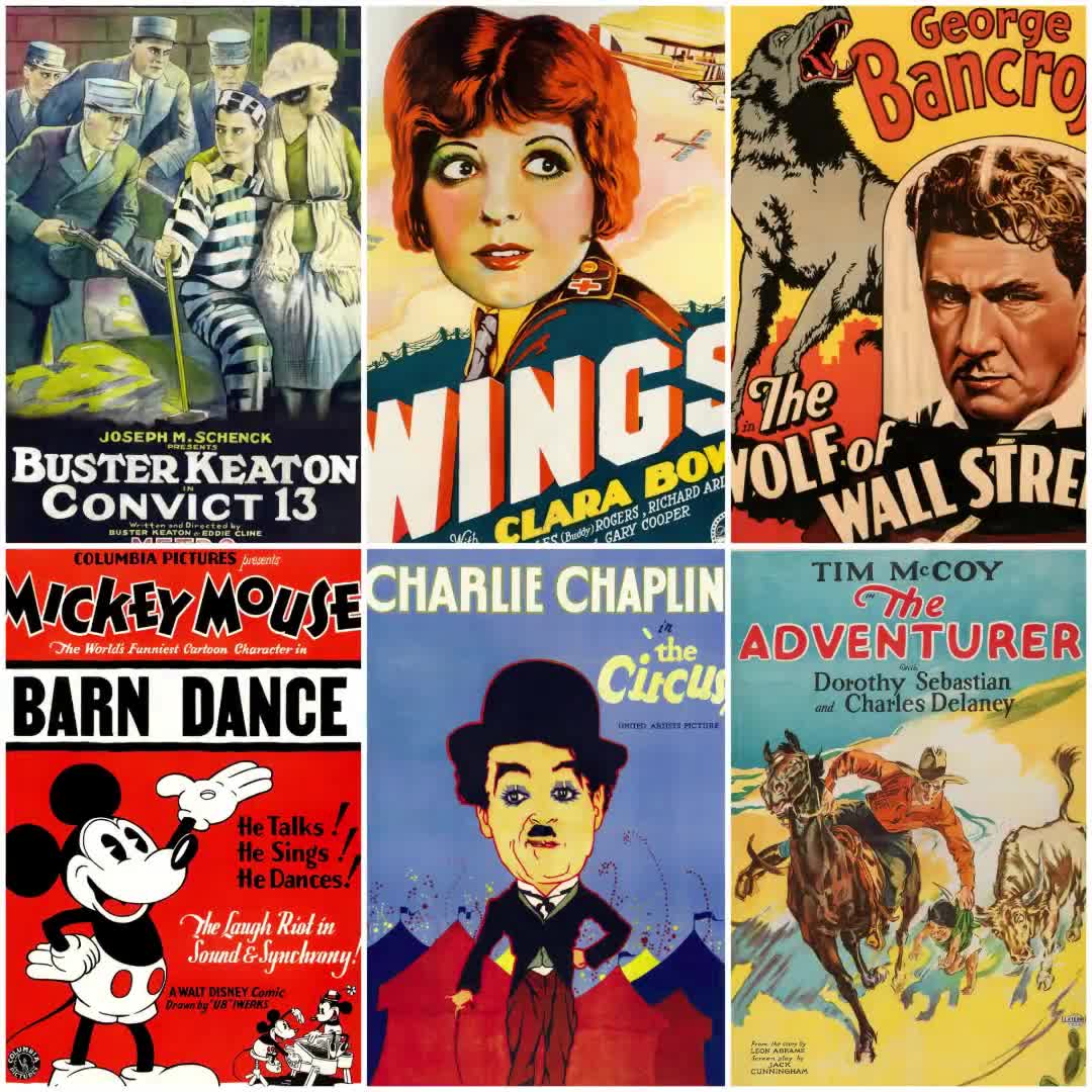 1920年代のヴィンテージ映画ポスター170枚以上 / 初期の映画広告（1920