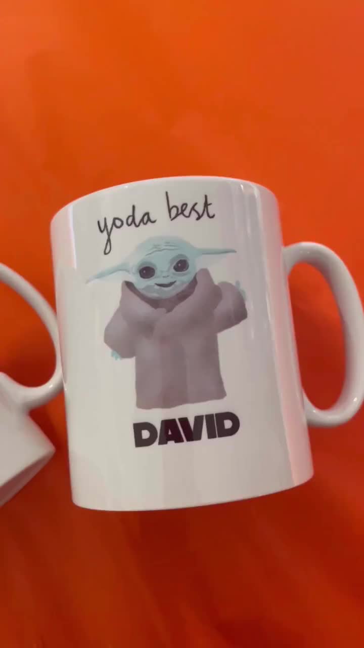 Baby Yoda Best Grandpa Papa Star Wars Ceramic Mug Gift for Fathers