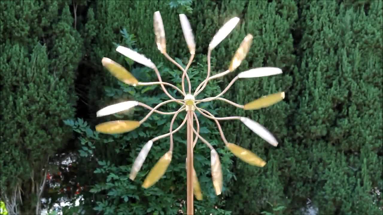 Kinetic Copper Dual Spinner - Spinning Ficus Leaves video poster
