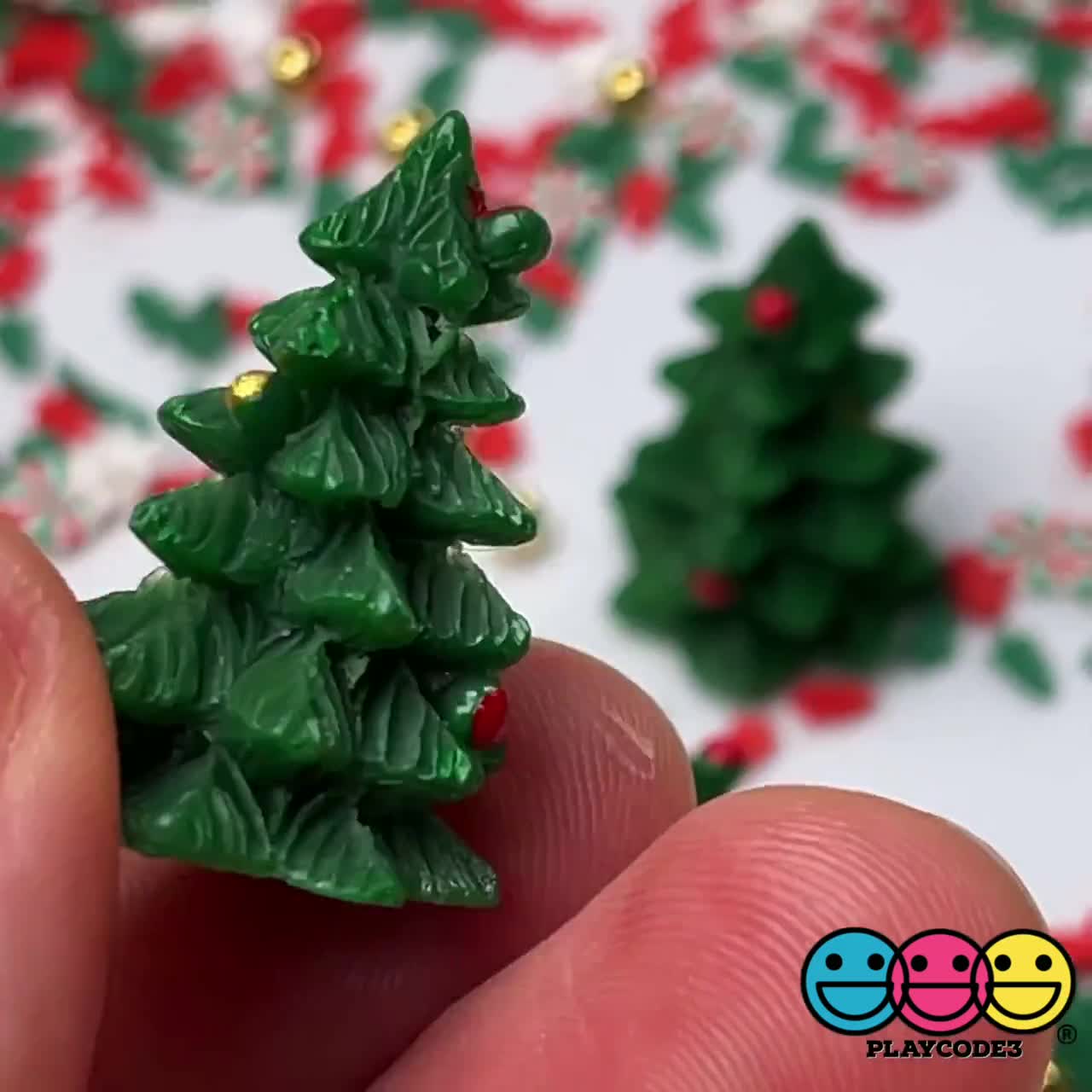 Colorful Christmas Tree Polymer Clay Slices | Resin Shaker Bits | Holiday  Embellishments | Kawaii Craft Supplies (5 grams)