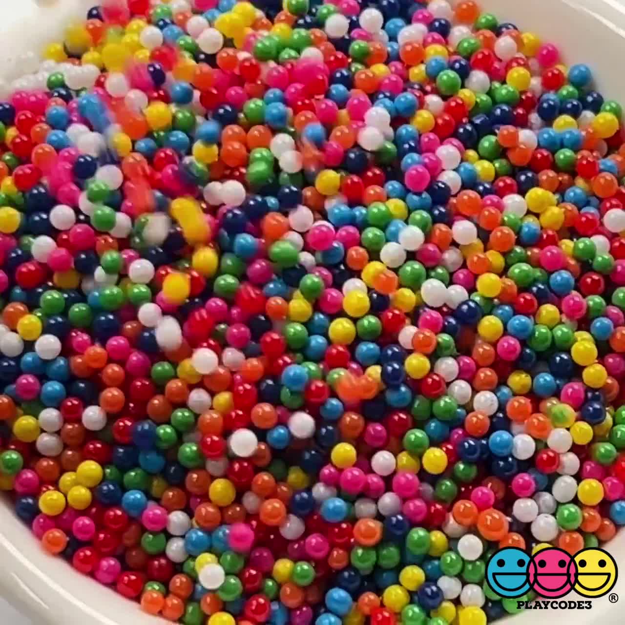 Cotton Candy Mix Nonpareil Glass 1.9mm Beads Caviar Faux Sprinkles