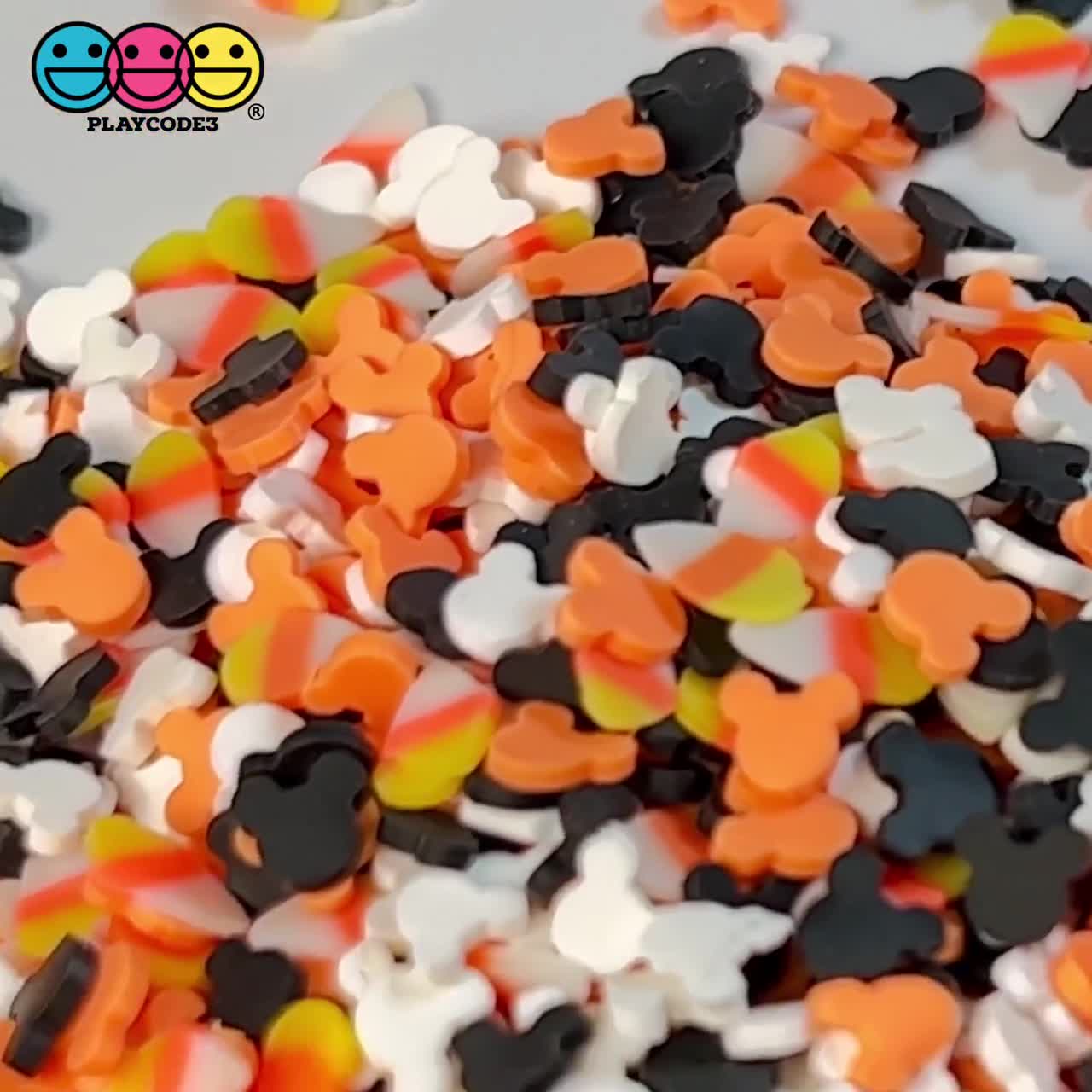 Candy Corn Star Pearl Celebration Halloween Mix Fimo Fake Polymer Clay  Sprinkles Jimmies Funfetti, PLAYCODE3