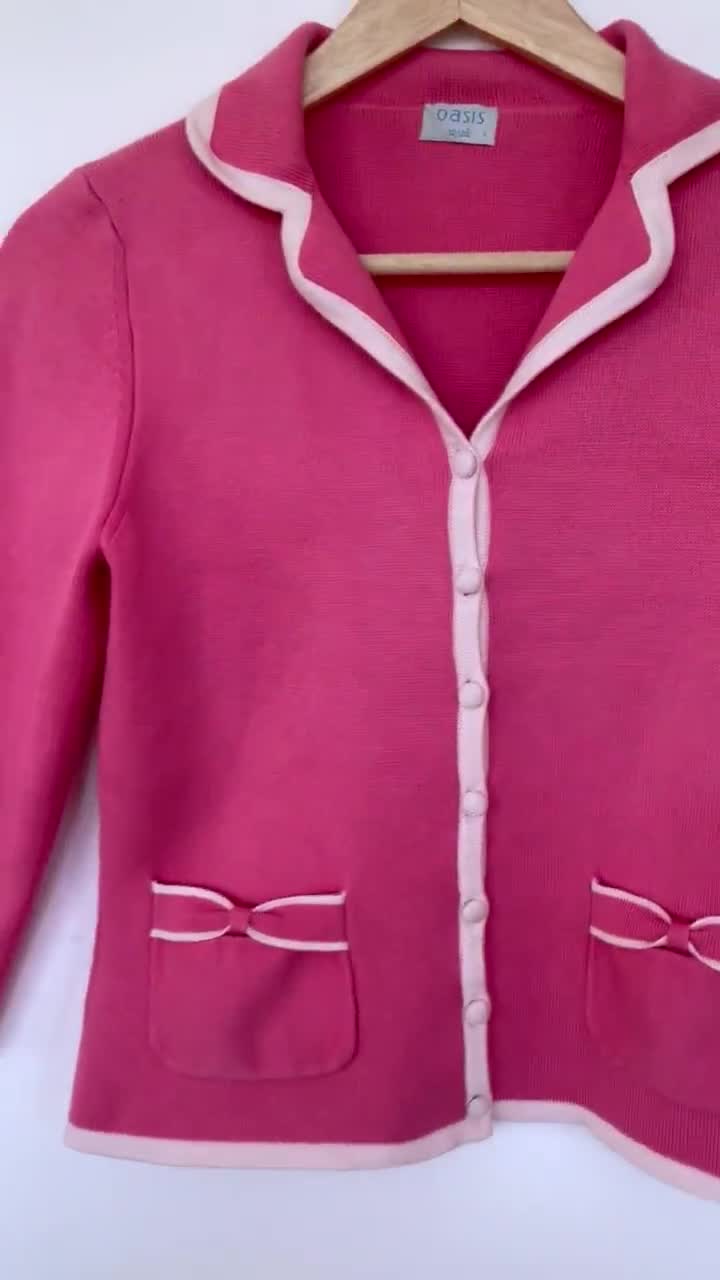 Vintage Oasis Pink colour Cardigan
