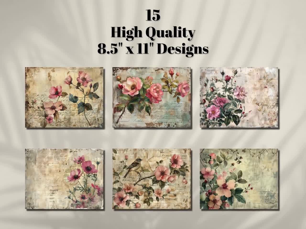 Aazon.co: Decoupage Paper Pack (15 Sheets 8"x11") Autun Eories