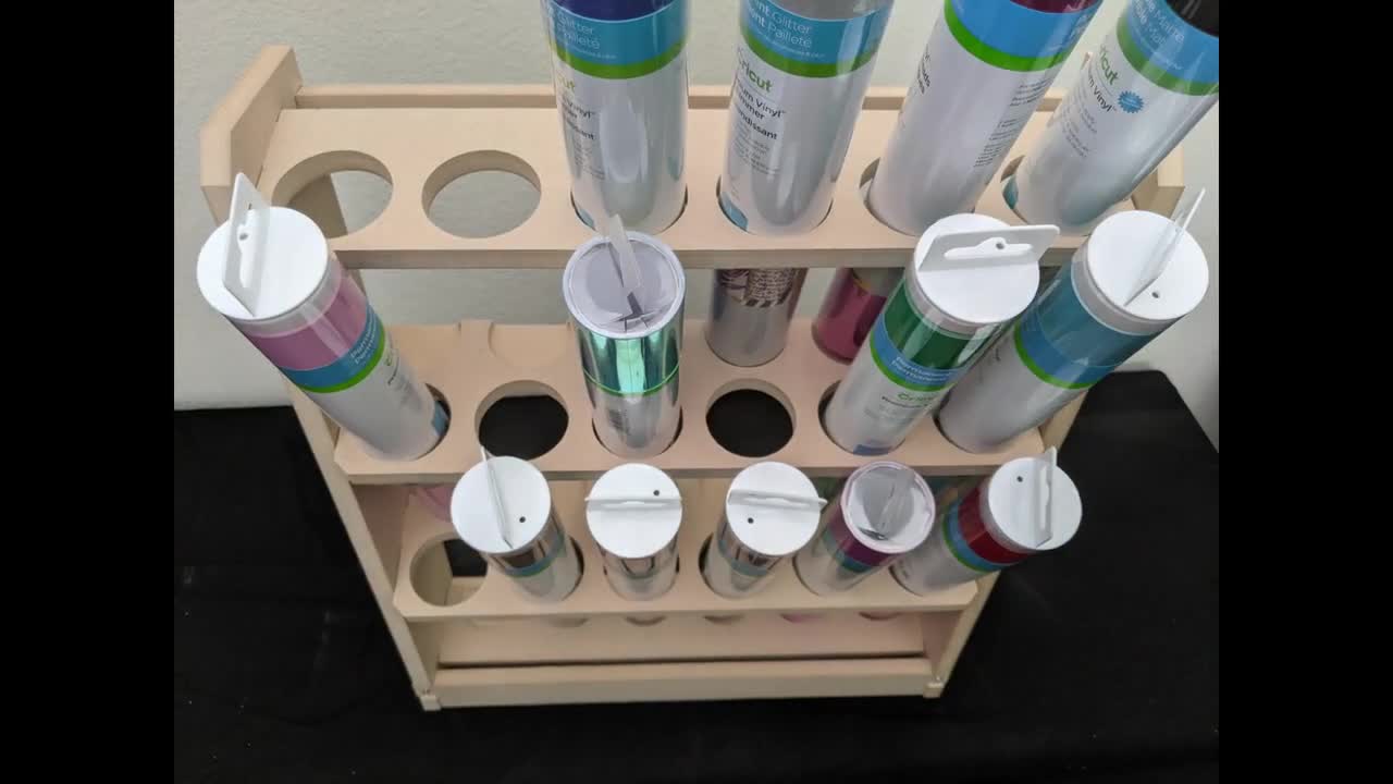 My diy vinyl storage for cricut and oracle vinyl I'm cheap and