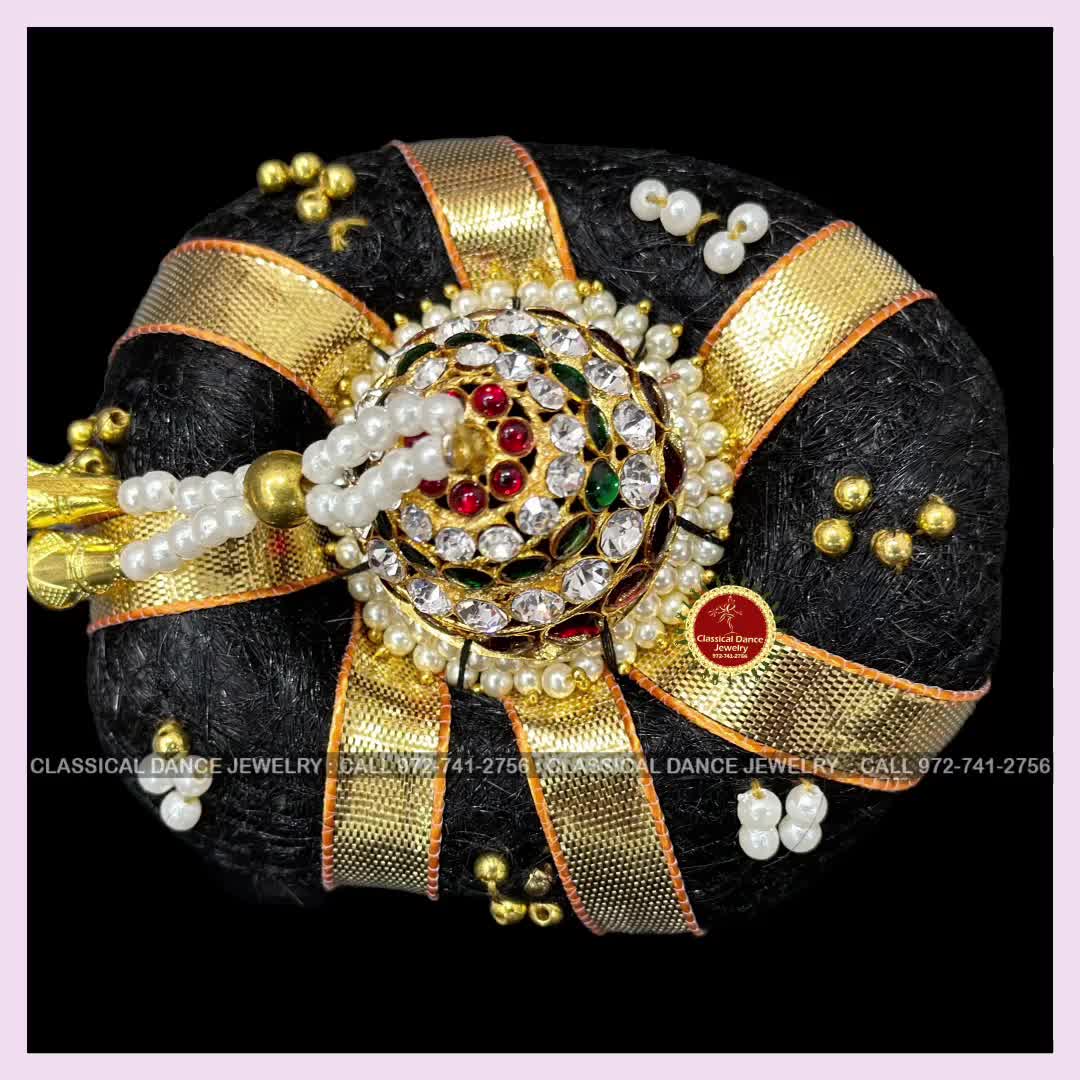 VAMA Ready Choti Jada Billalu Set Hair Ornaments Full Moon Bharatanatyam  Kuchipudi Classical Dance jewellery For Women : vama fashion: Amazon.in:  Jewellery