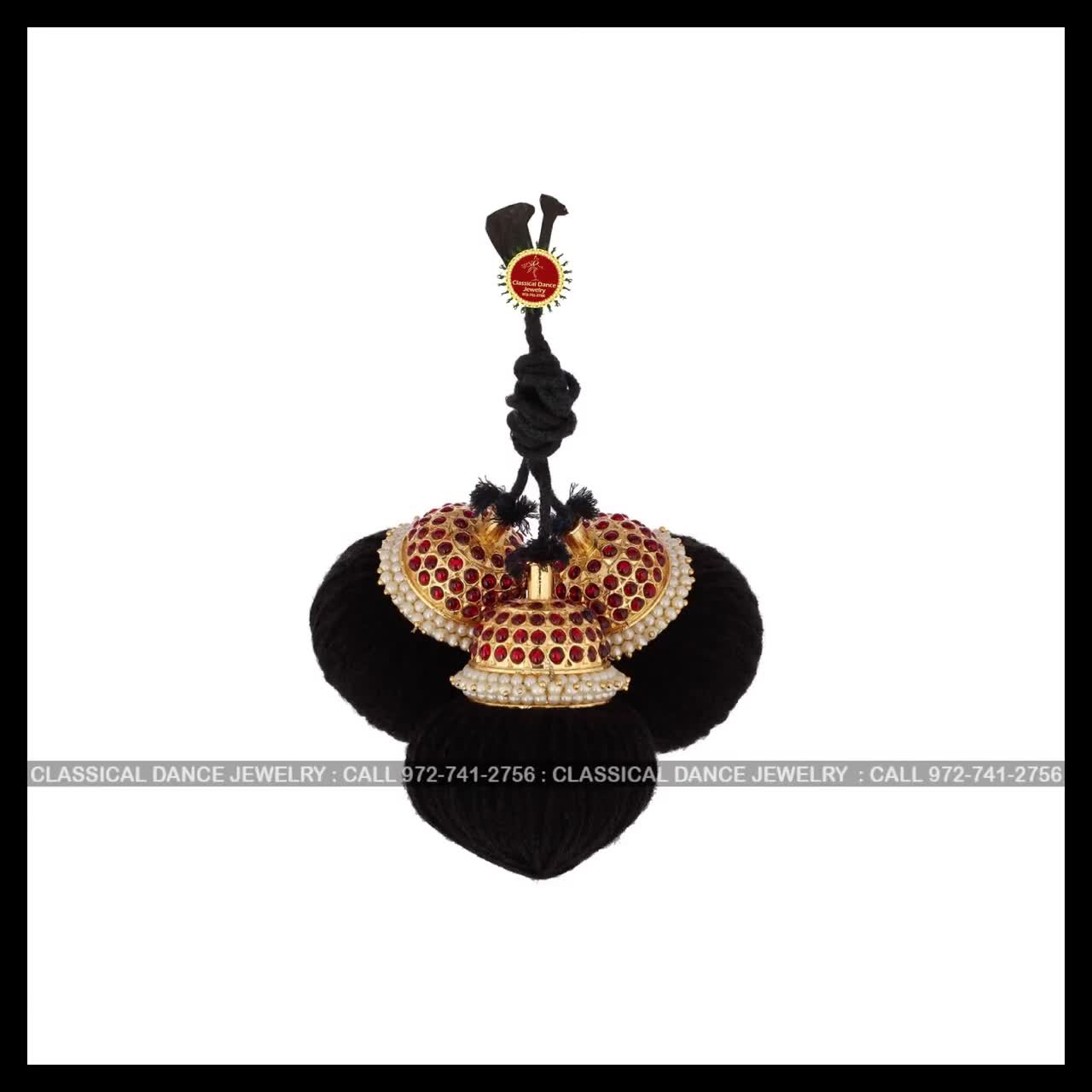 Pearls Lace Hair Donut Ring | Rakodi Indian Jewelry | Bharatanatyam Ku – Classical  Dance Jewelry