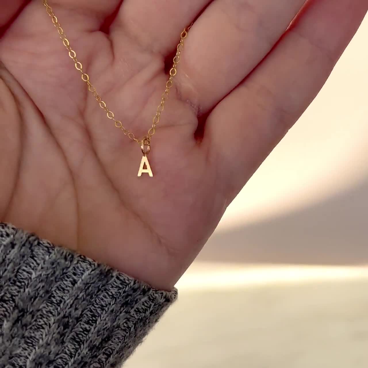 Ava Initial Necklace