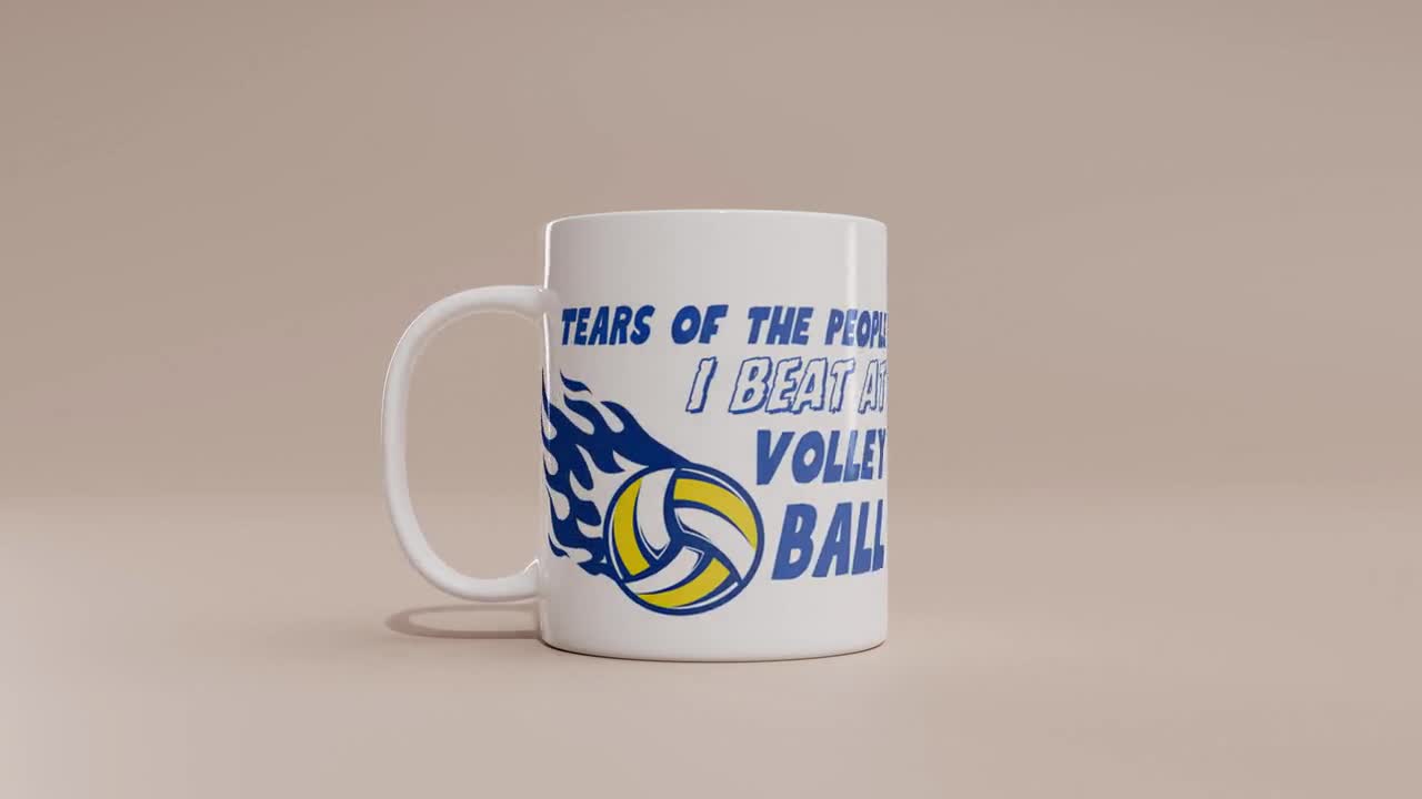 Tazza Divertente Per Giocatori Di Badminton 'Tears Of The People I Beat' | Ceramica 325 Ml | Regalo Umoristico Per Appassionati E Allenatori | Lavabile In Lavastoviglie E Microonde