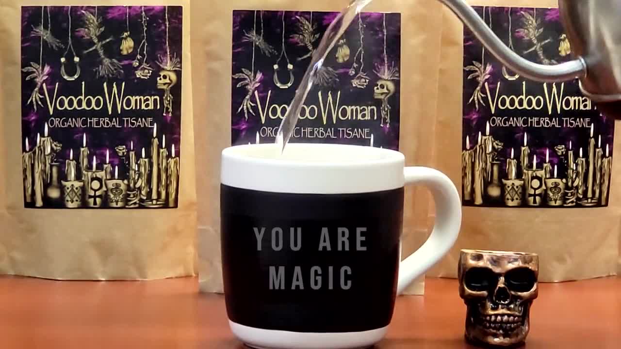 Voodoo Woman Organic Yerba Mate Hand Blended Tea 4oz/113g Box 