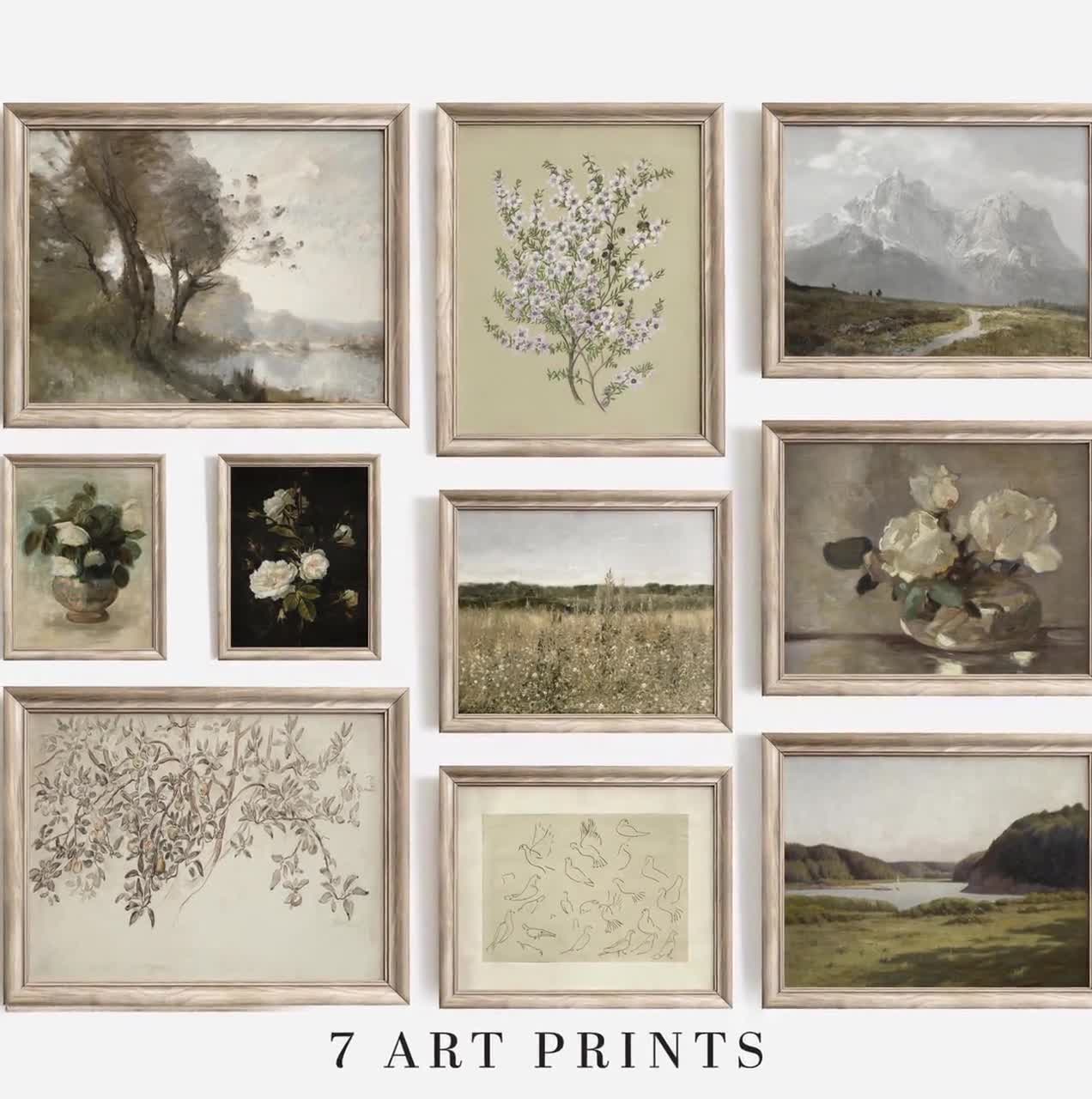 French Countryside Gallery Wall Set | Print sizes 9x12 9x12 cheapest 11x14 | Archival vintage art | Degas Corot Henri