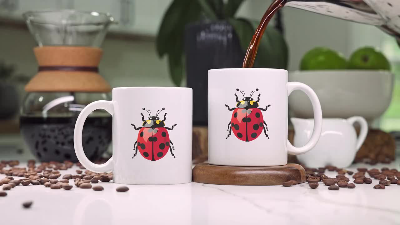 Colorful Ladybug 11oz Coffee mug, Vintage Ladybug Mug, Ladybug Lover, Fun  Ladybug Mug, Ladybug Lover Gift Mug, Fun Retro Ladybug Insect Mug
