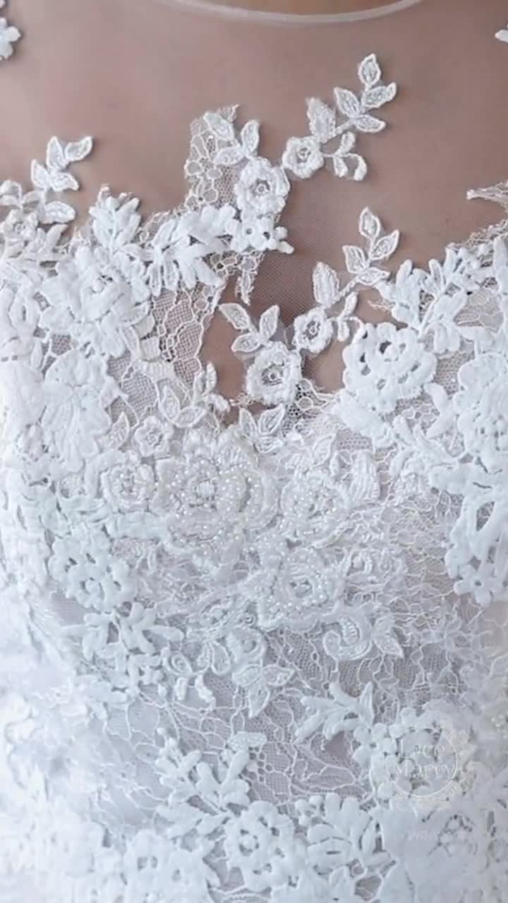 Romantic Wedding Dress,simple Wedding Dress,a-line Wedding Dress