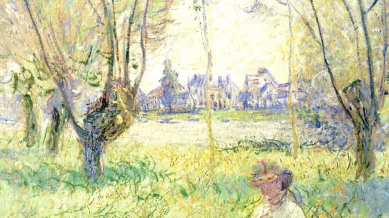 モネ：柳の下に座る女、1880年。時を超えた美しさを湛えた、比類なき
