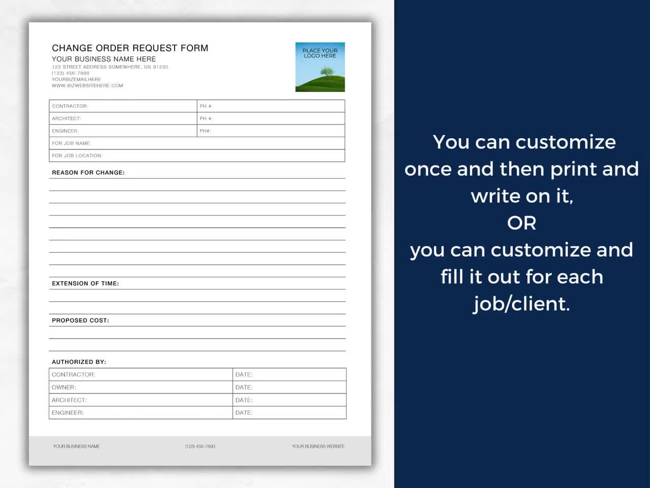 change-order-request-form-word-template-contractor-construction-builder-document-and-track-change-orders-project-management-renovation-etsy for Free Printable Construction Change Order Forms Change Order Request Form WORD Template, Contractor, Construction, Builder, Document and Track Change Orders, Project Management, Renovation - Etsy for Free Printable Construction Change Order Forms