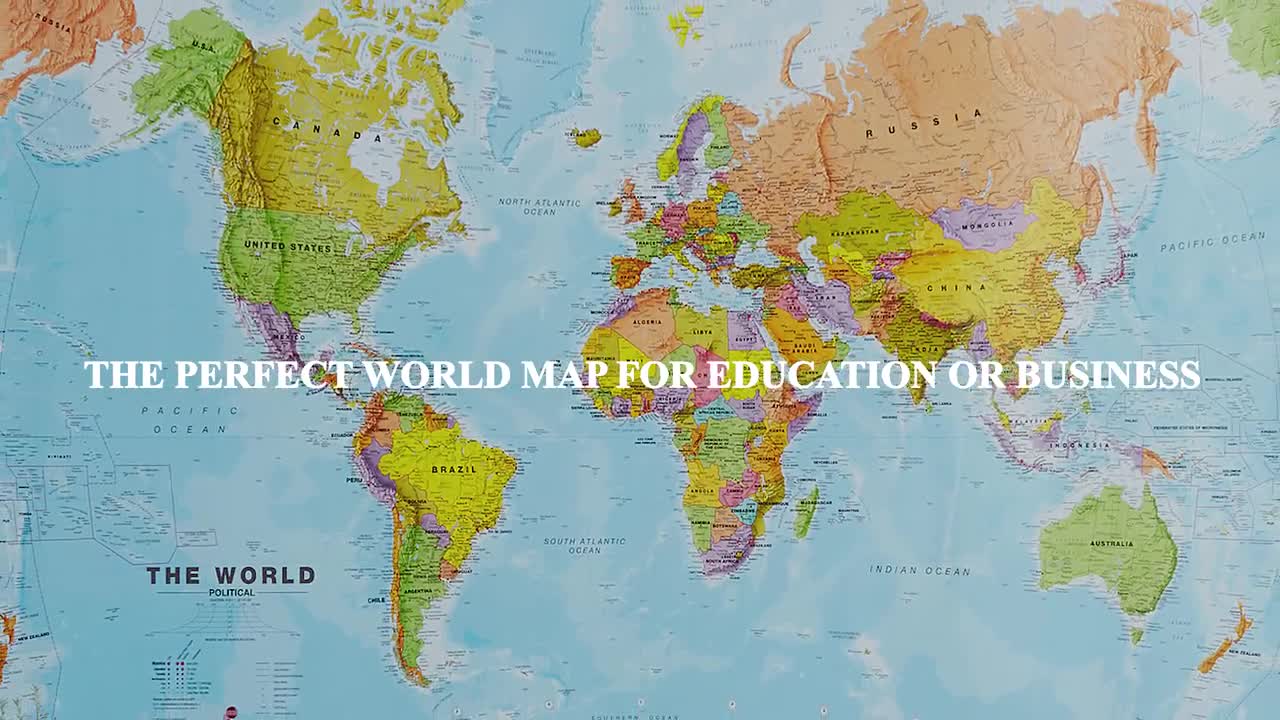  Mapa del mundo para niños - Mapa del mundo para  pared/escritorio (laminado de 18 x 26 pulgadas) : Productos de Oficina