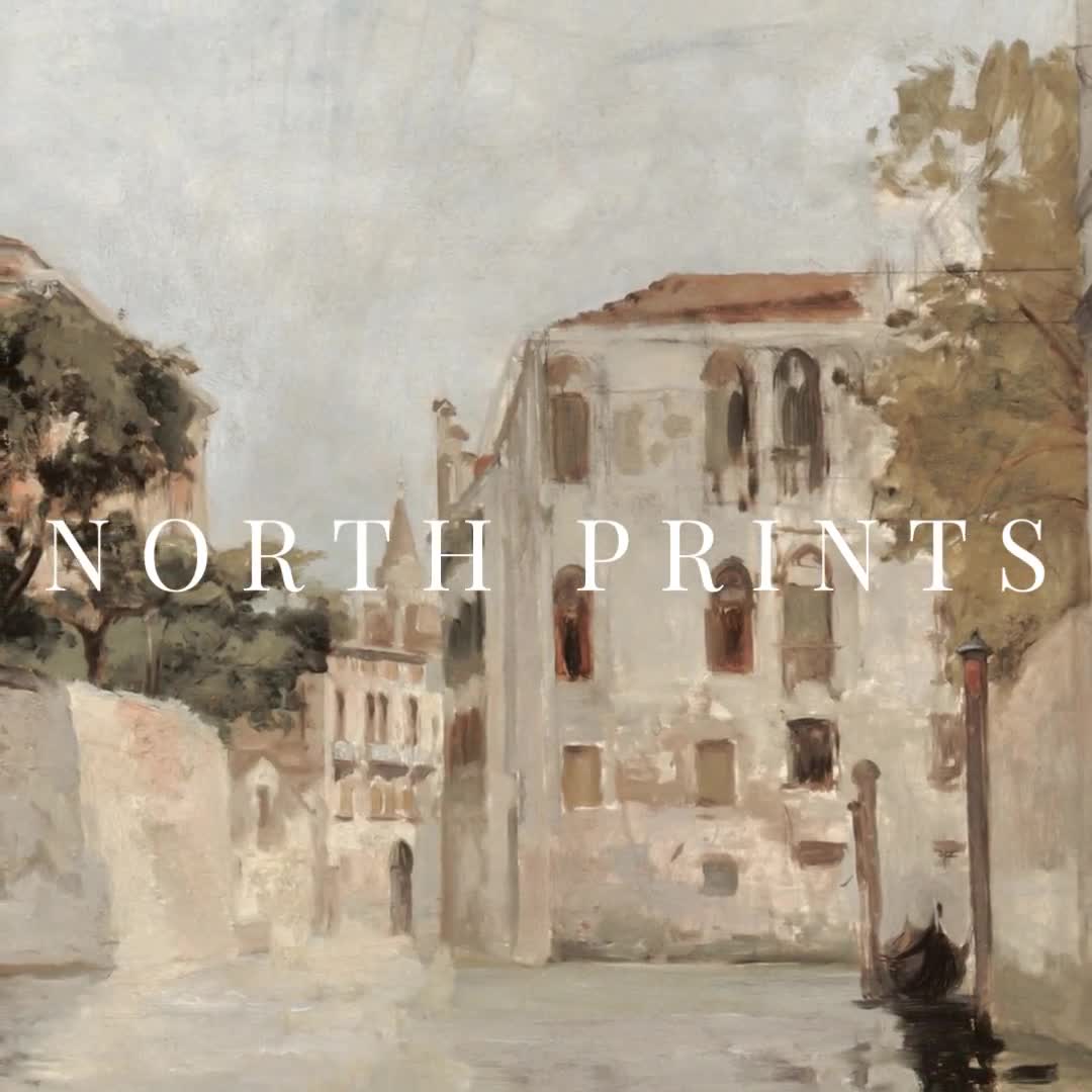 フレーム付きテレビアート | ヴィンテージ ヴェネツィア運河の絵画