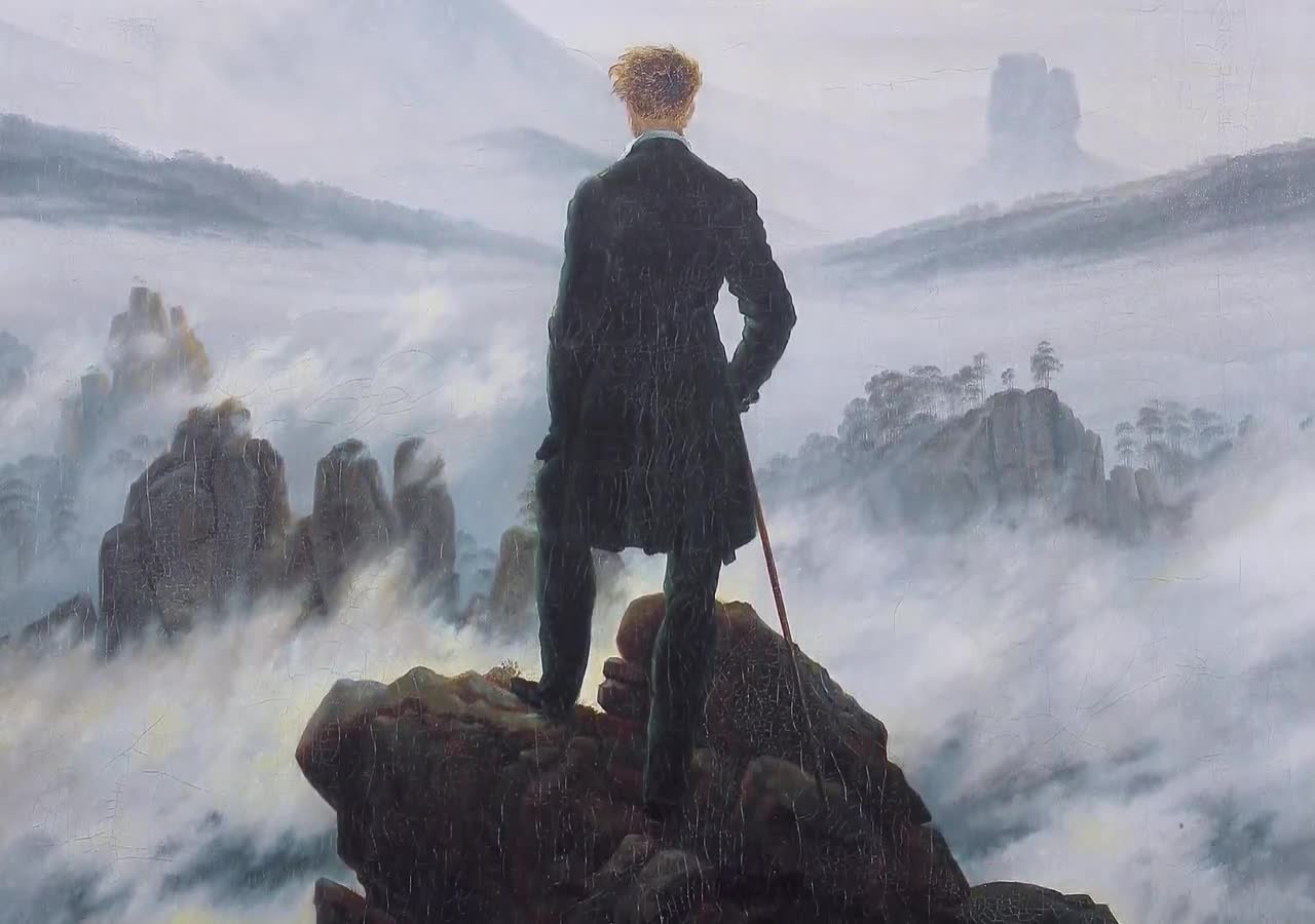 カスパー・ダーヴィト・フリードリヒ - 霧の海の上の放浪者