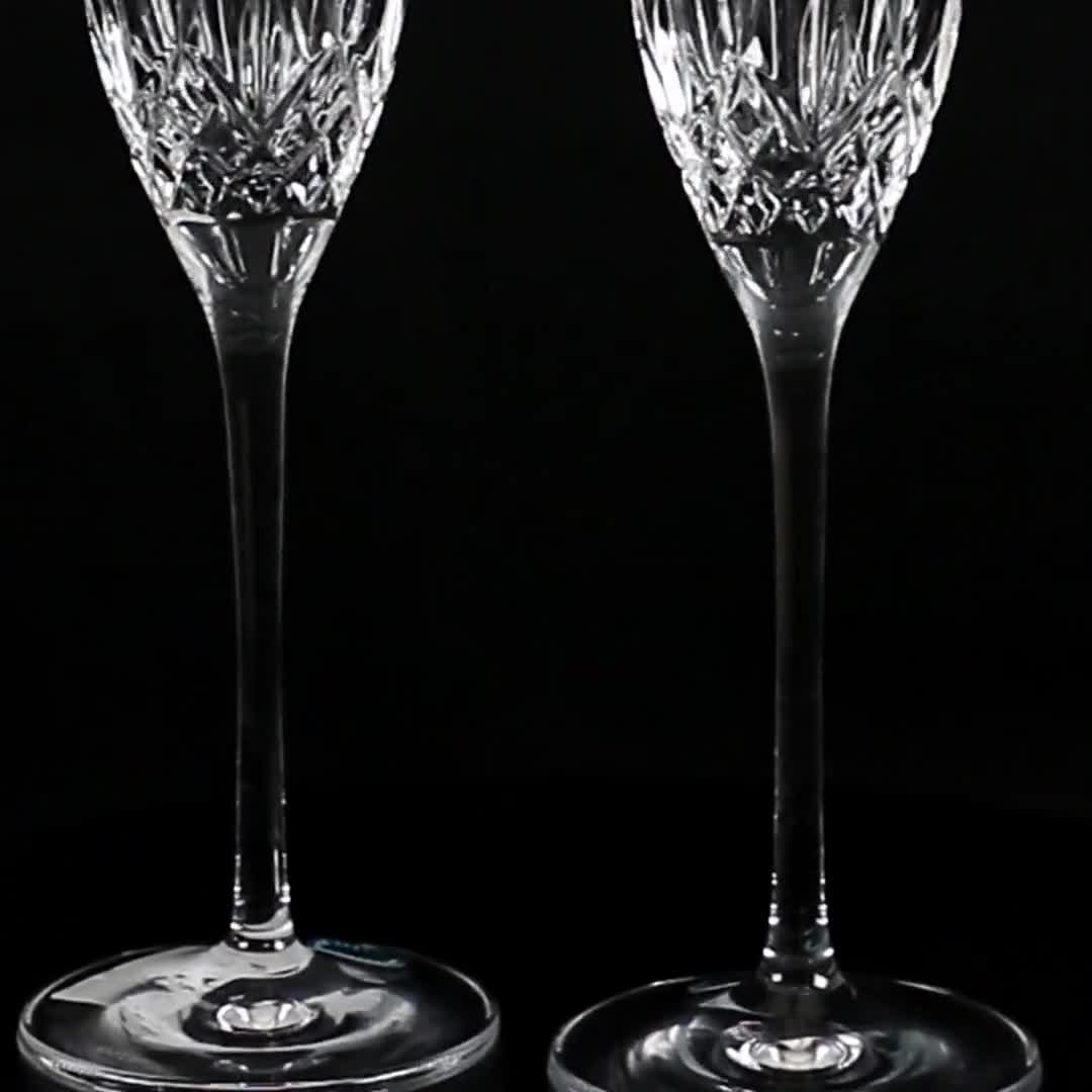 Waterford Crystal Lismore Essence Champagne Flute Pair