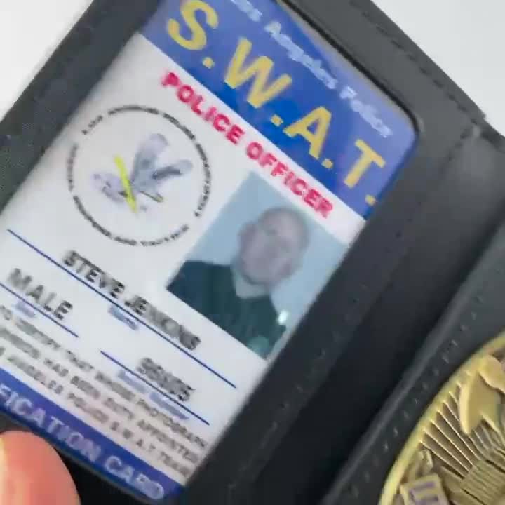 LAPD ID Card Holder Swat ID Card Wallet Los Angeles Police 