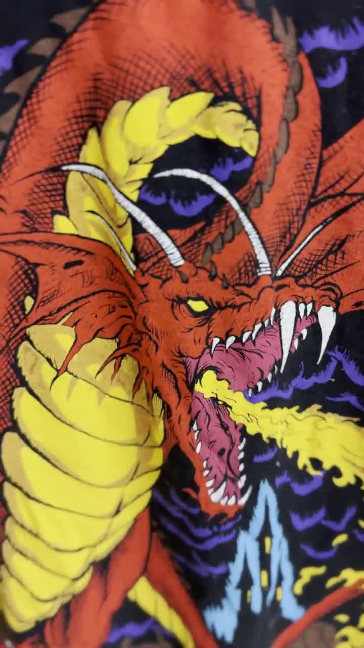 Liquid Blue Shirt |Dragon Fire |All Over Print| travis scott shirt|Halloween shirt|vintage shirt|christmas shirt|holiday shirt|birthday gift video poster