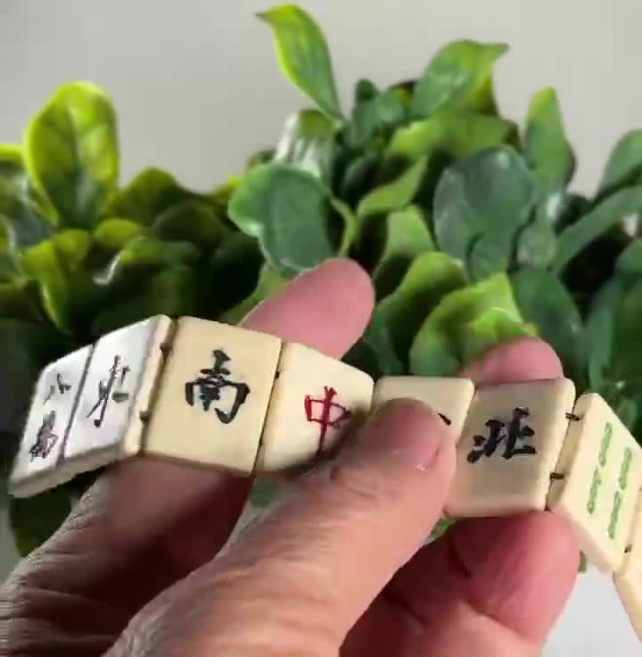 一本彫り骨麻雀牌/2穴、片面デザイン - Etsy 日本