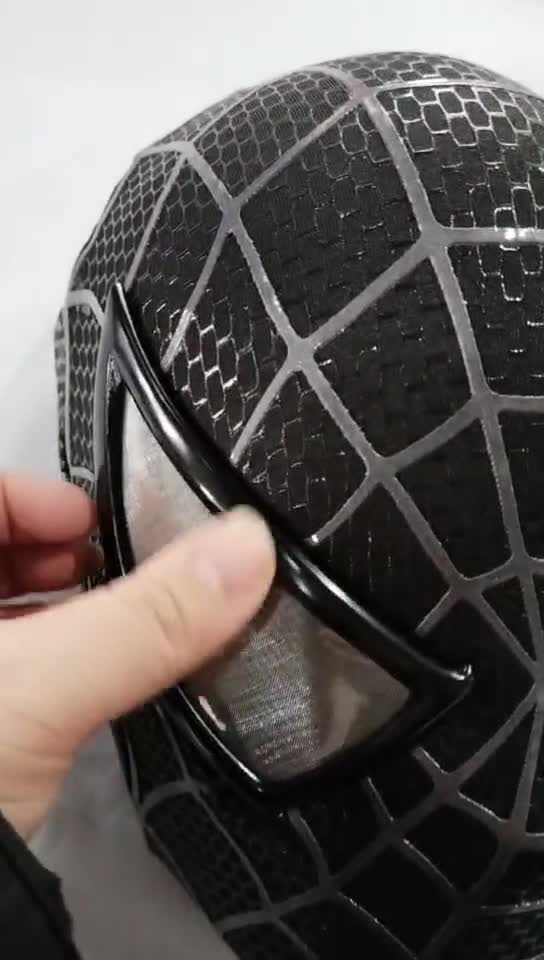 ブラックスパイダーマンマスク、トビー・マグワイアコスプレ、シルク