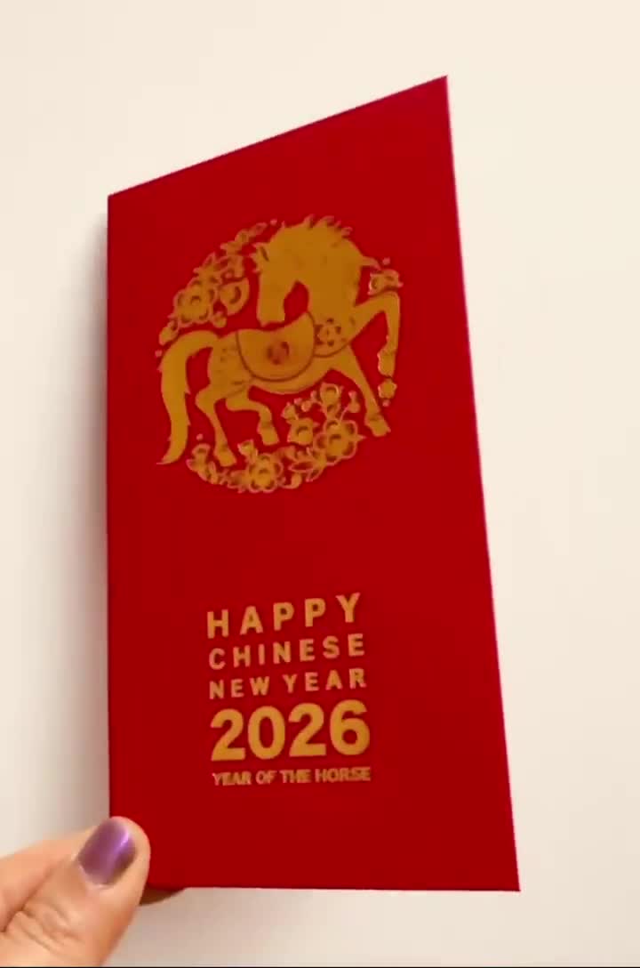 48 Pieces Red Packets, New Year Red Envelopes, Traditional Chinese Envelopes, Lunar New Year Supplies Gift, Font in Gold Foil, Classic Blessing Suitable For Spring Festival