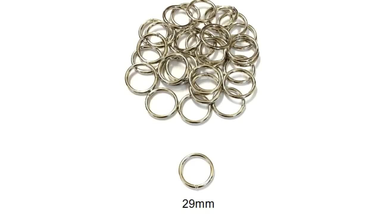 Welded O-rings Nickel Plated 10mm 12mm 16mm 20mm 22mm 25mm 29mm