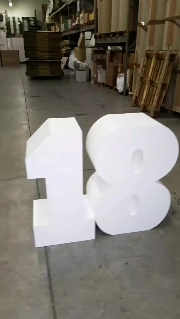 Single foam numbers thickness cm 30 - Rialma Party Ideas