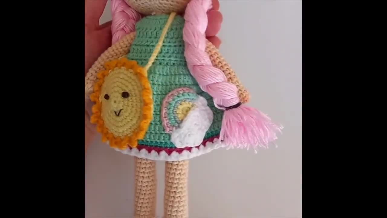 Organic Handmade Crochet Doll With Removable Clothes By HippityHop