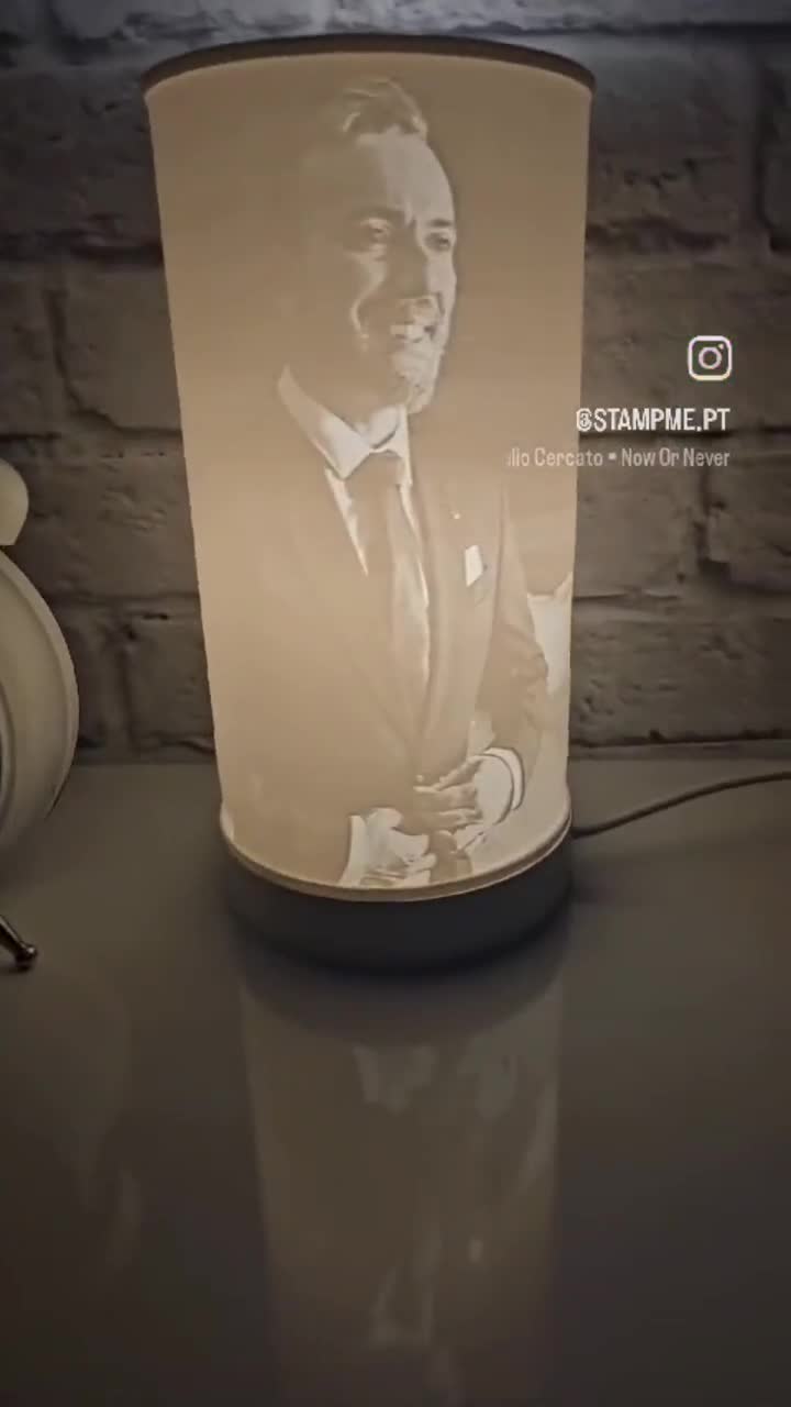 Lampada Personalizzata Con Foto IMake3D - Litofania Che Cambia Colore - Made In Italy - Foto 6