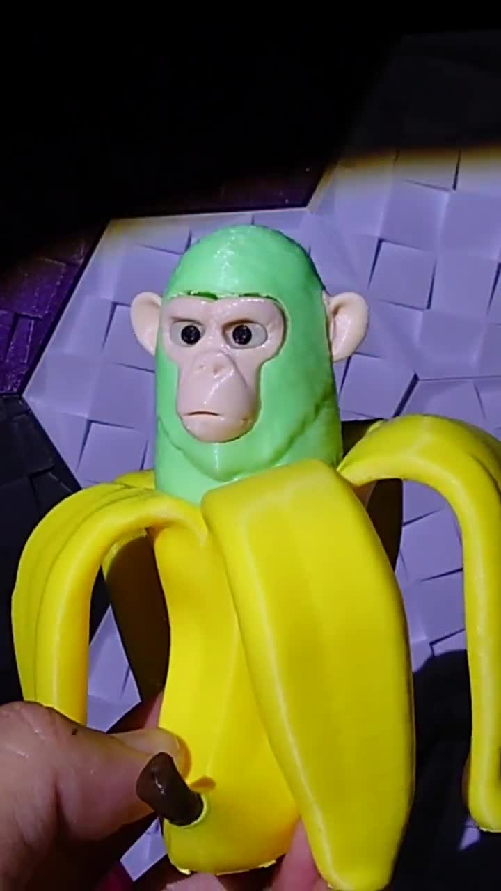 Chimpanzini Bananini – Glow-in-the-dark Monkey Toy in Banana