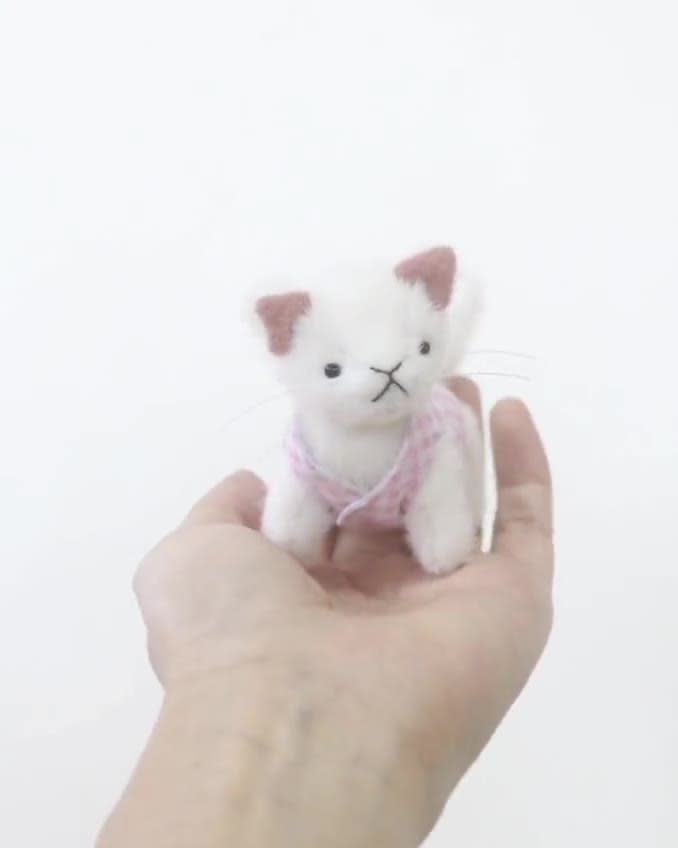 猫用裁縫キット DIY ミニ猫ぬいぐるみ裁縫キット ぬいぐるみ 大人用猫