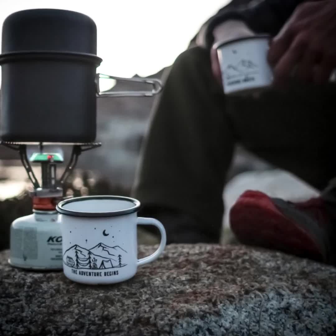 Camp Mug Personalized, Camping Mountain Camp Mug 11oz Camper Van