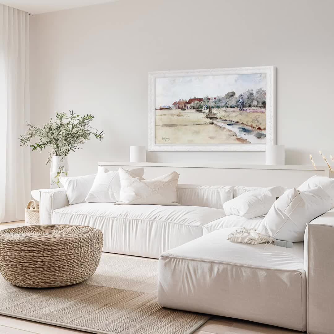 White Ornate TV Frame - Compatible With Samsung, TCL NXTVISION