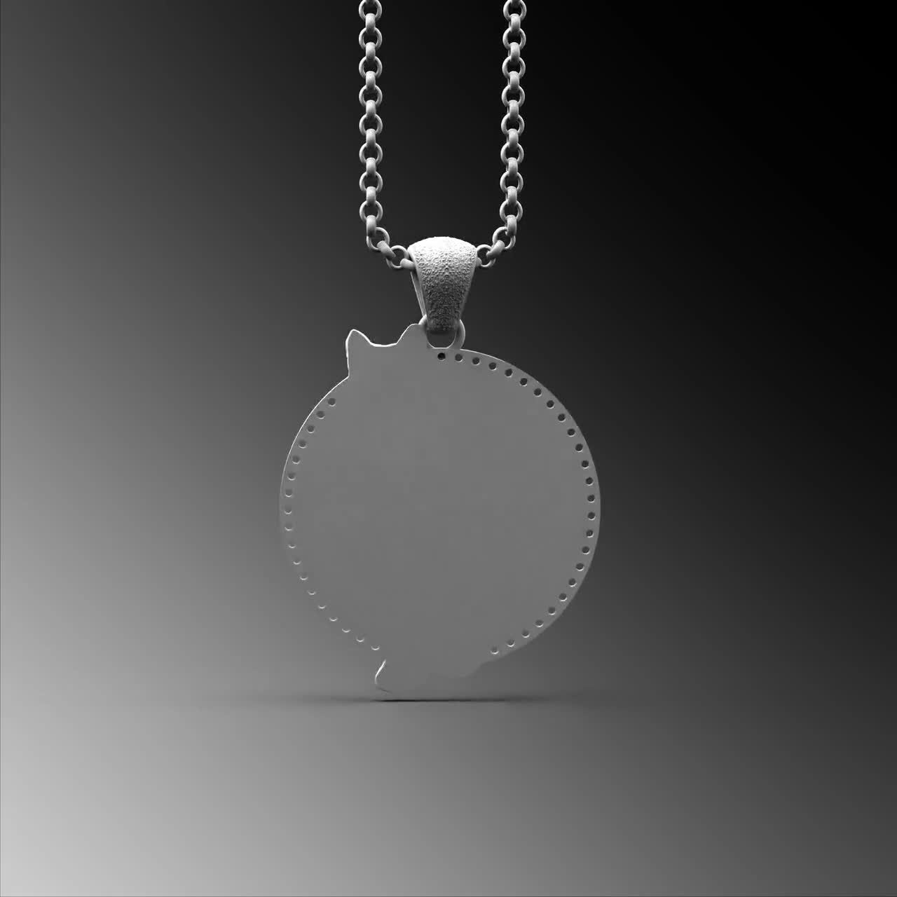 Ciondolo in argento sterling lupo .925 x 1 ciondoli lupi
