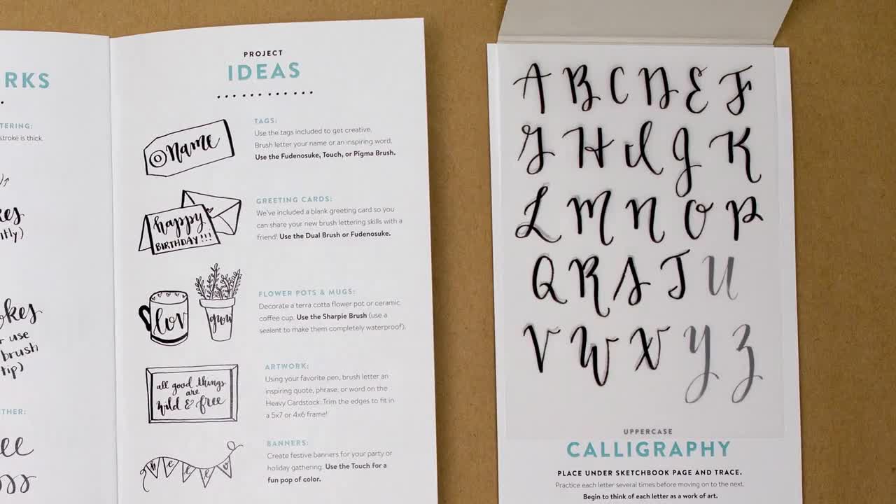 DIY Hand Lettering Kit Premium Craft Kit for Adults Art 