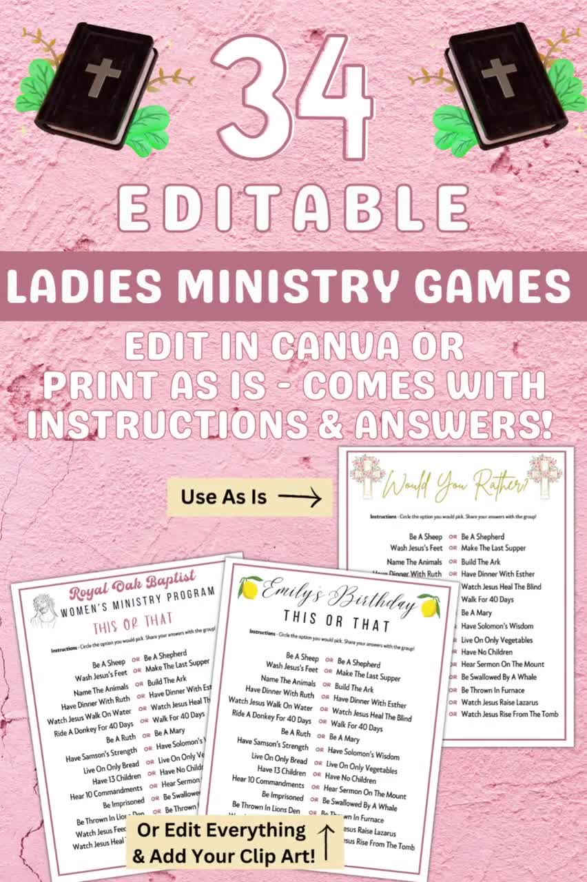 ladies devotional games