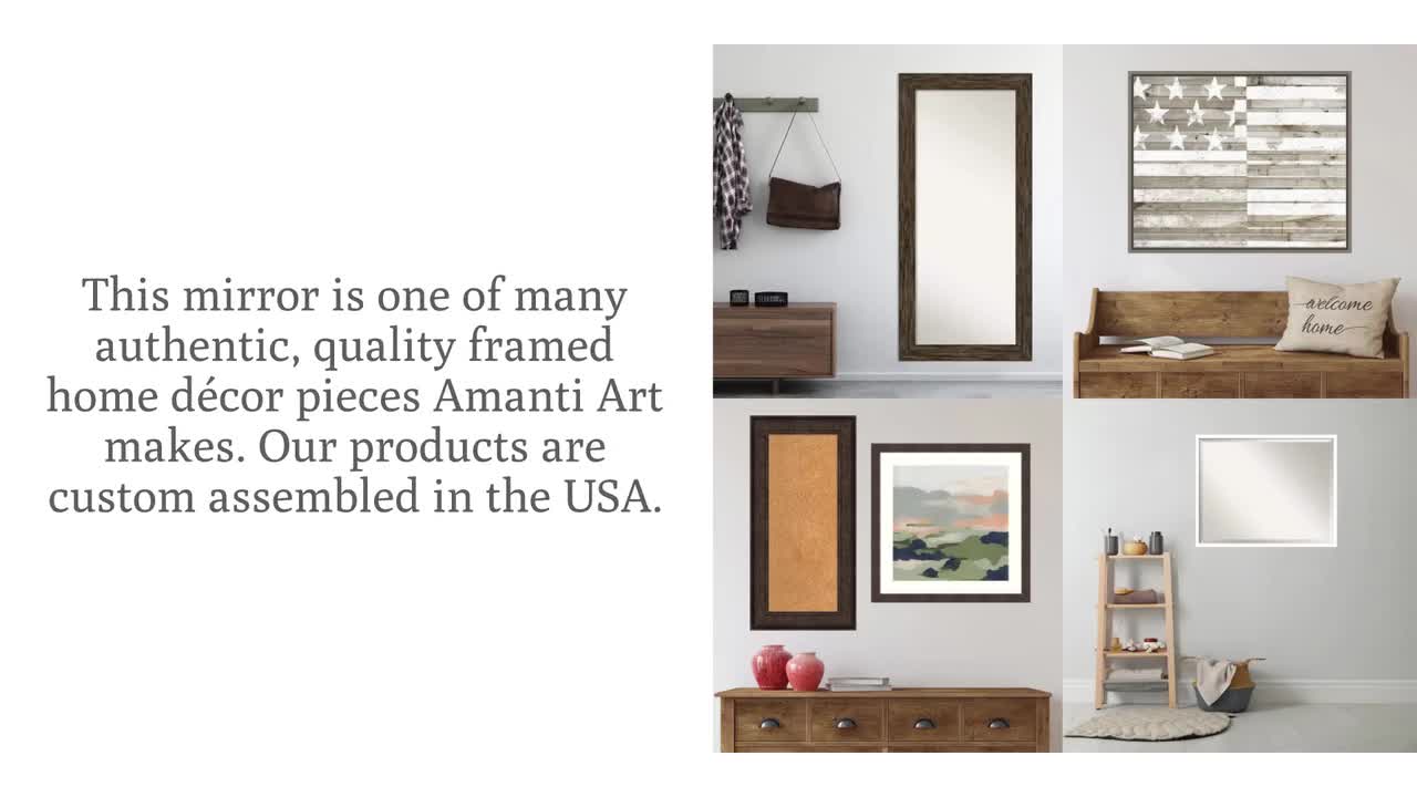 Amanti Art Hardwood Whitewash Wood Picture Frame Opening Size