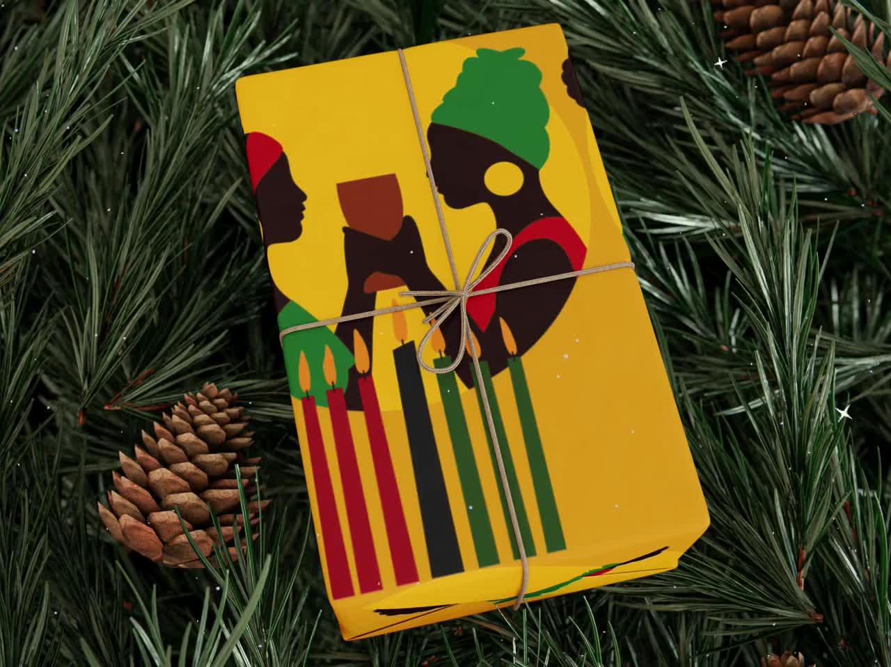 Kwanzaa Wrapping Paper, Wrapping Paper for Kwanzaa Gifts, Afrocentric  Wrapping Paper, Gift Wrap for Afrocentric Gifts, Kwanzaa Gift Wrap 