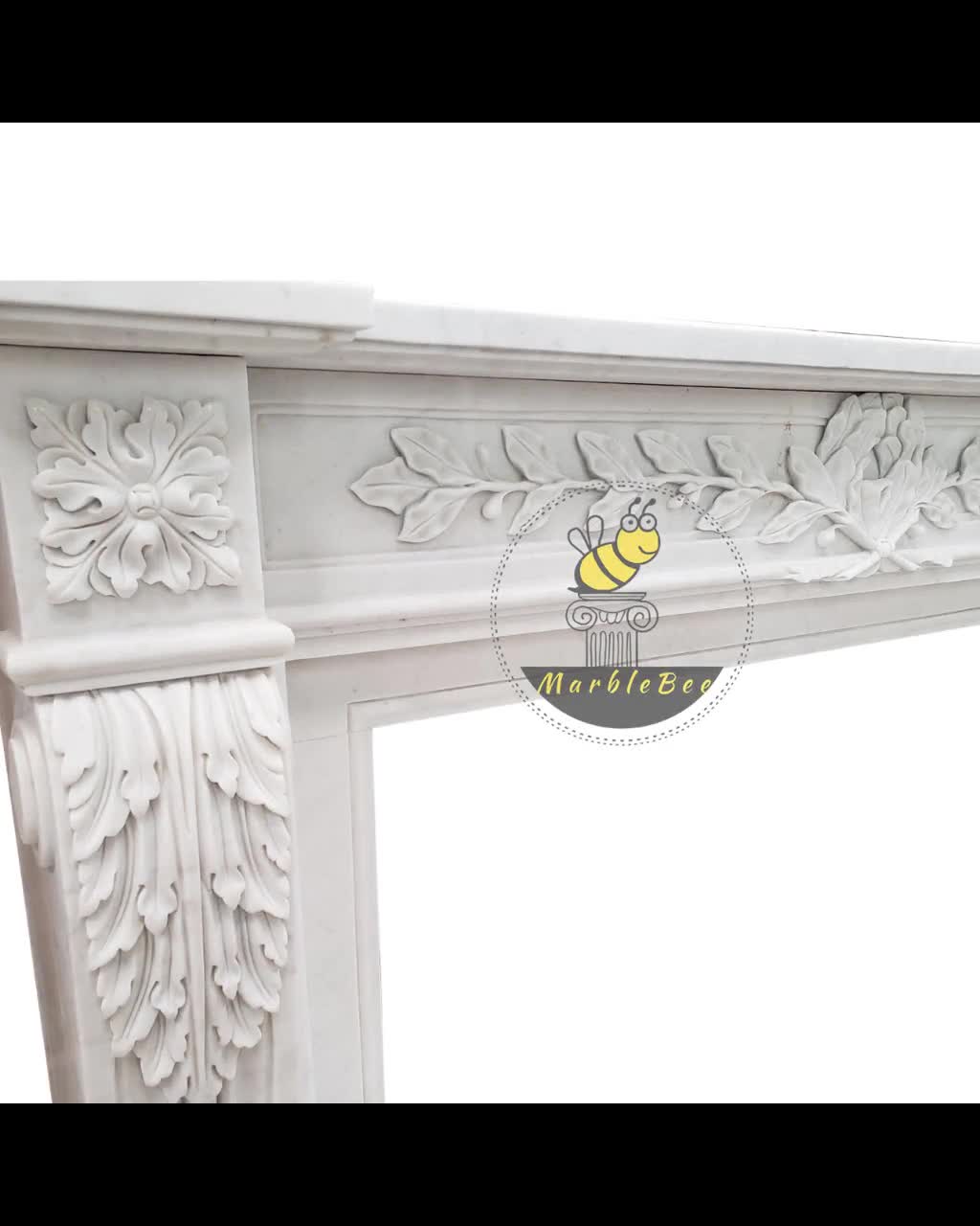 白い大理石の暖炉のマントルピース - Etsy 日本