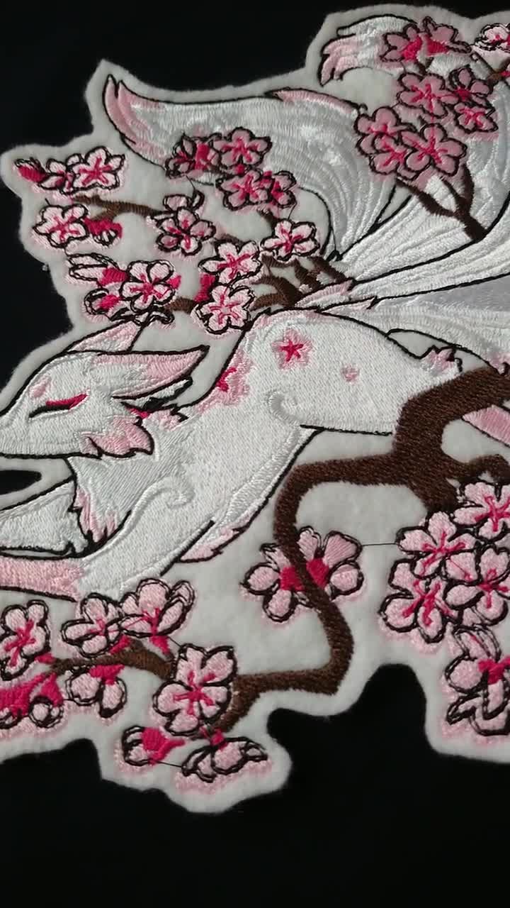 EMBROIDERED CHERRY BLOSSOM PATCHES – The Huntington Store