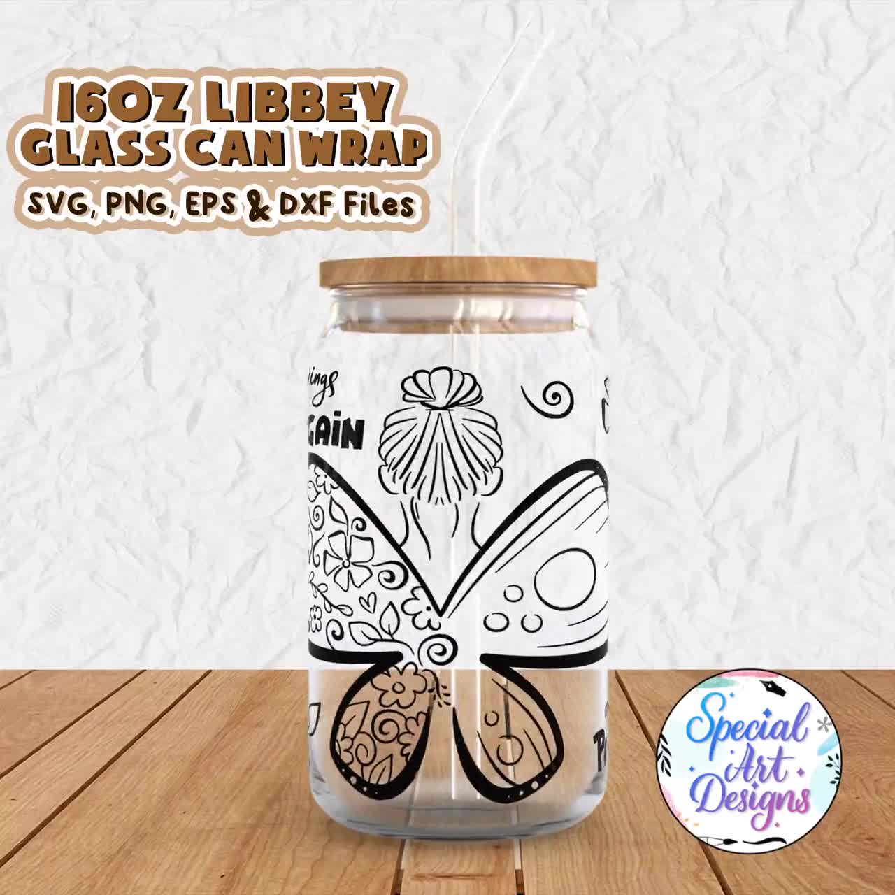 Fix your wings Glass Libby Cup – Gabbie + Co.