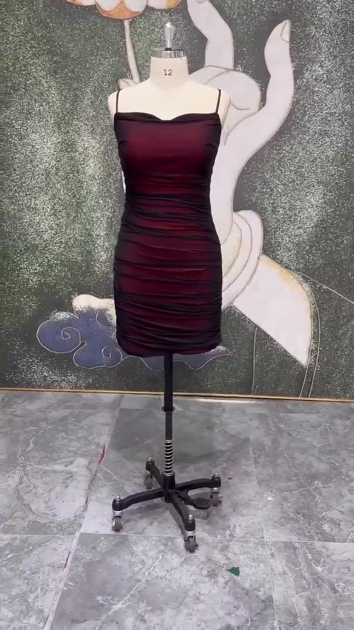 short black and red homecoming dresses Vintage Dress,Black 90S Mini Party Dress Burnt Orange Sneaker Ball w-dresses The fabric is comfortable Size:AU 8