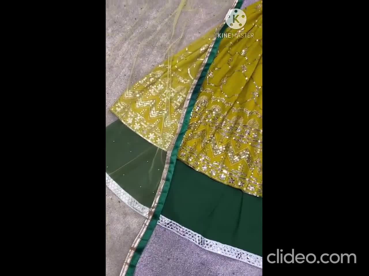 Dark Green Lehenga With Fancy Sequence Work And Glistening E