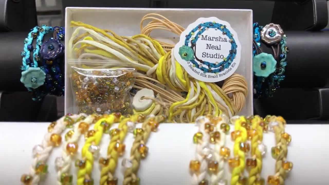 Mixed Bead Colors DIY Bracelet Kit Zigzag Bracelet Vacation Mode
