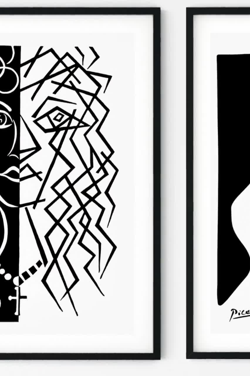 Matisse and Picasso Two Face Art Set of 2, Pablo Picasso