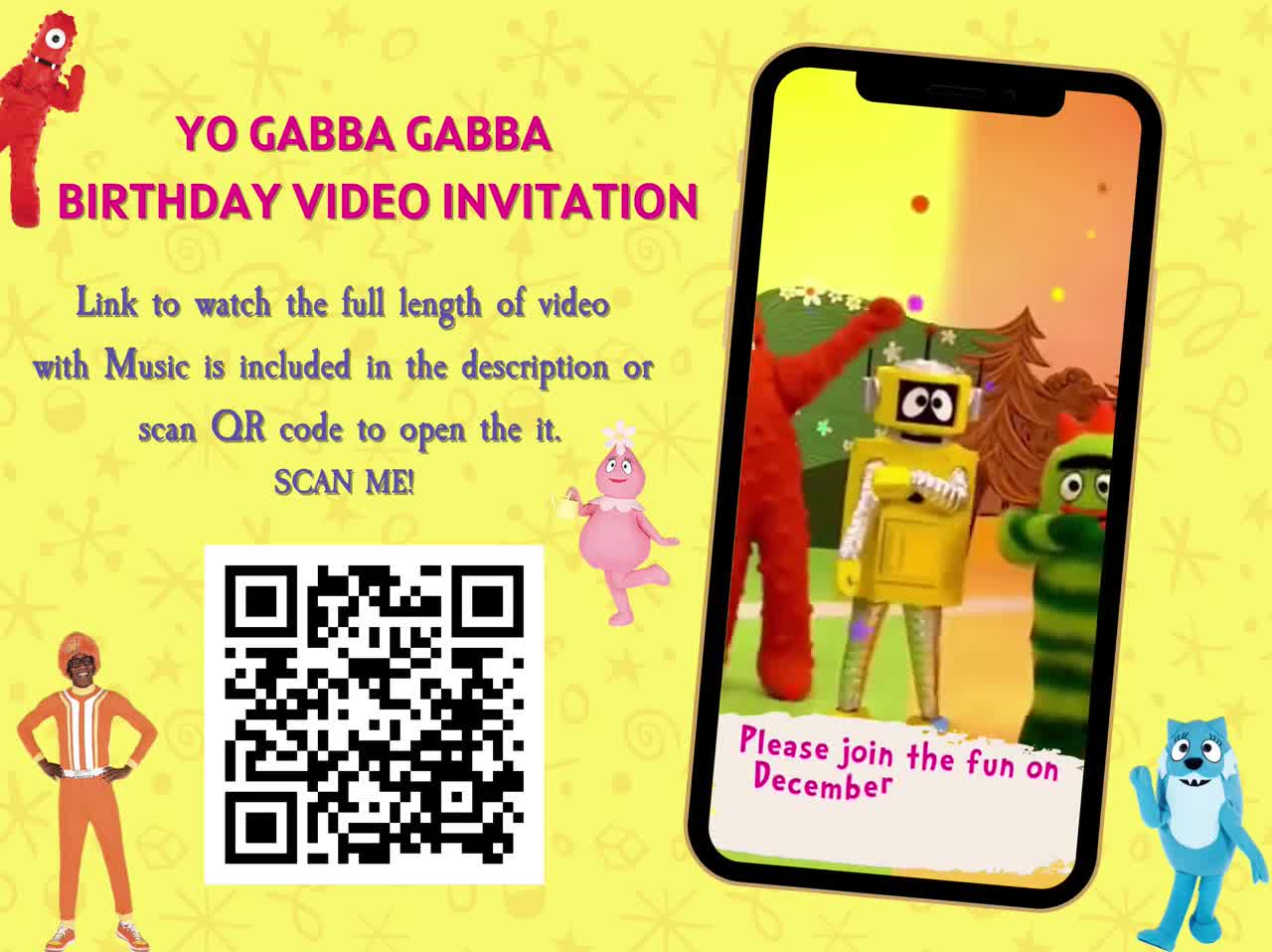 Yo Gabba Gabba designs, themes, templates and downloadable graphic